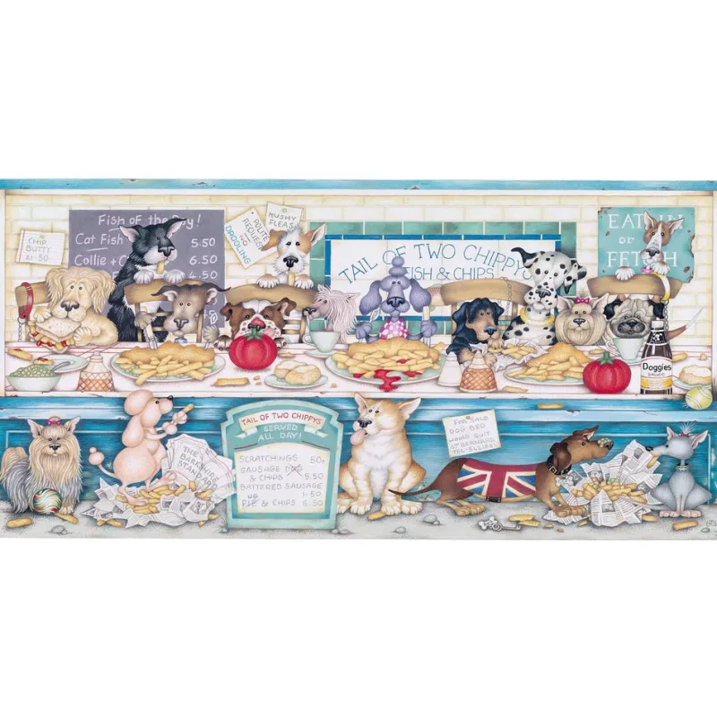 Gibsons - Tail of Two Chippys - 636 Piece Jigsaw Puzzle New