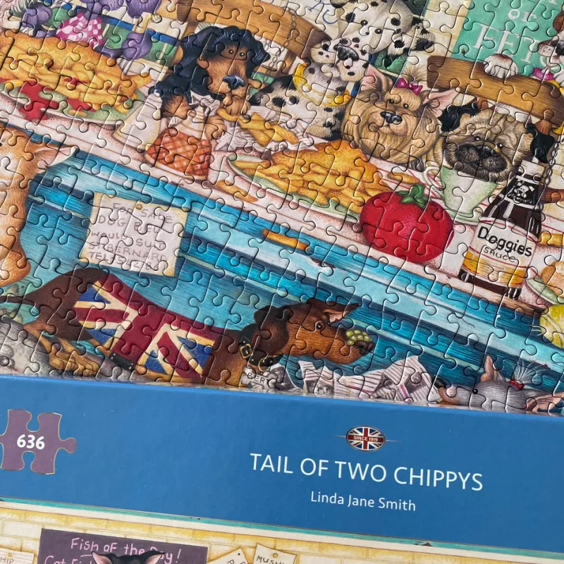 Gibsons - Tail of Two Chippys - 636 Piece Jigsaw Puzzle New