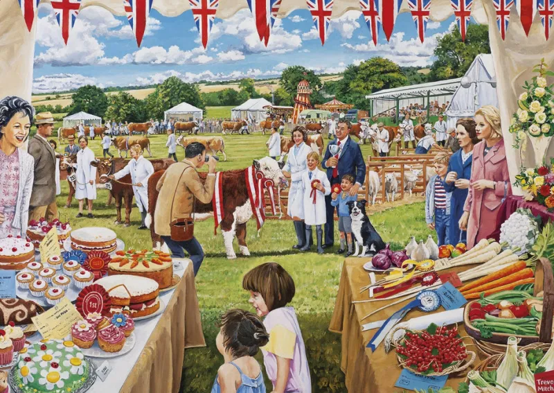 Gibsons - The Farmer's Round - 4 x 500 Piece Jigsaw Puzzles Fashion