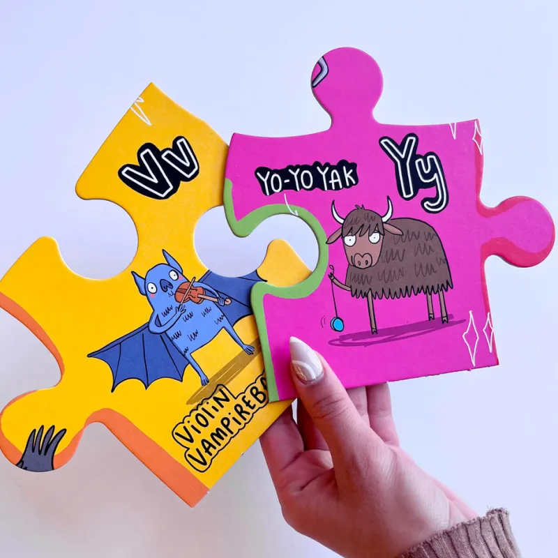 Gibsons - The Unusual Alphabet - 24 Extra Large Piece Jigsaw Puzzle Hot