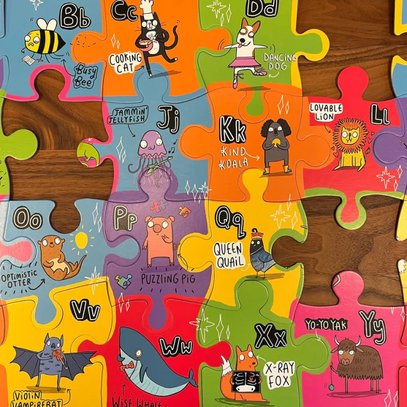 Gibsons - The Unusual Alphabet - 24 Extra Large Piece Jigsaw Puzzle Hot