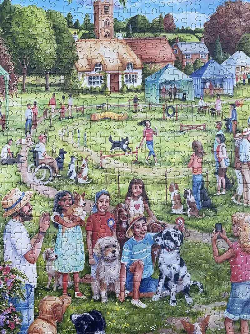 Gibsons - The Village Dog Show - 1000 Piece Jigsaw Puzzle New