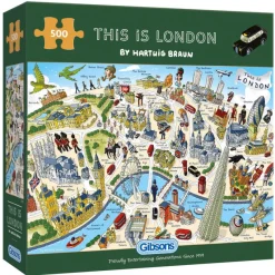 Gibsons - This is London - 500 Piece Jigsaw Puzzle Fashion