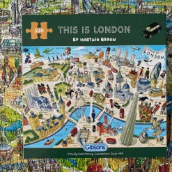 Gibsons - This is London - 500 Piece Jigsaw Puzzle Fashion