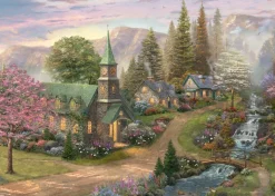 Gibsons - Thomas Kinkade: Sunday Morning Chapel - 1000 Piece Jigsaw Puzzle Discount