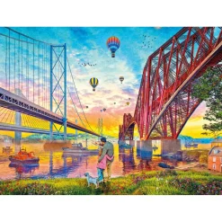 Gibsons - Three Bridges Crossing - 1000 Piece Jigsaw Puzzle Clearance