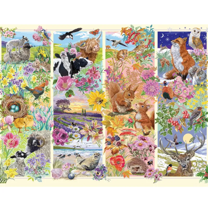 Gibsons - Through the Seasons - 1000 Piece Jigsaw Puzzle Best