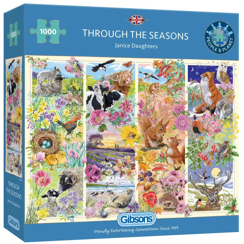 Gibsons - Through the Seasons - 1000 Piece Jigsaw Puzzle Best