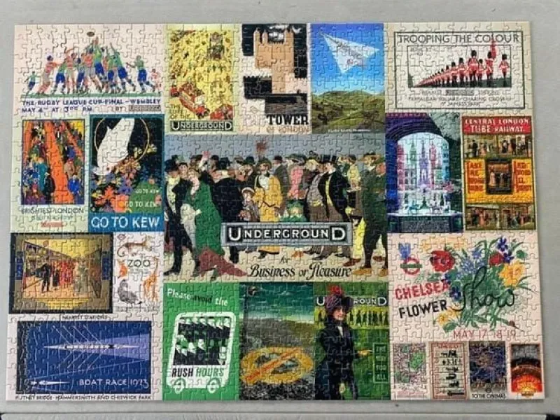 Gibsons - Transport For London Heritage Posters - 1000 Piece Jigsaw Puzzle New