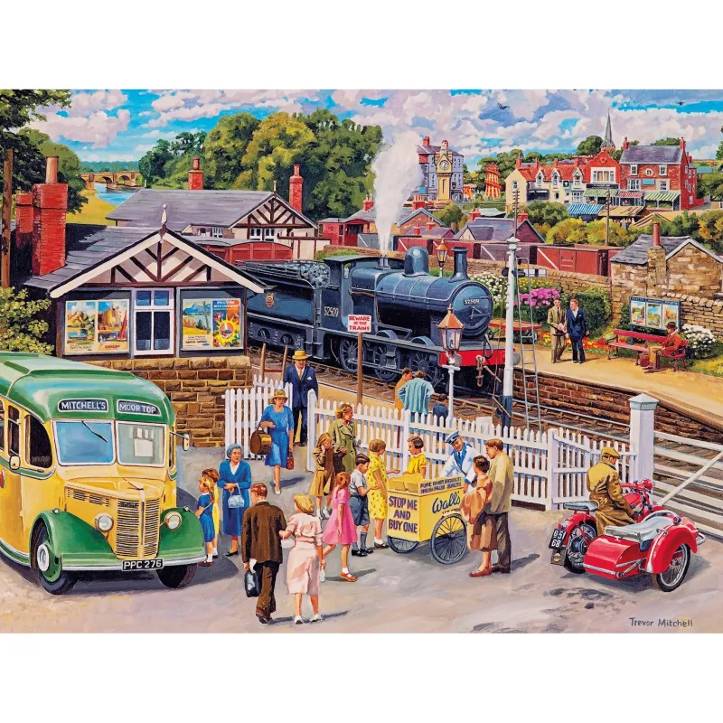 Gibsons - Treats at the Station - 500 XL Piece Jigsaw Puzzle Outlet