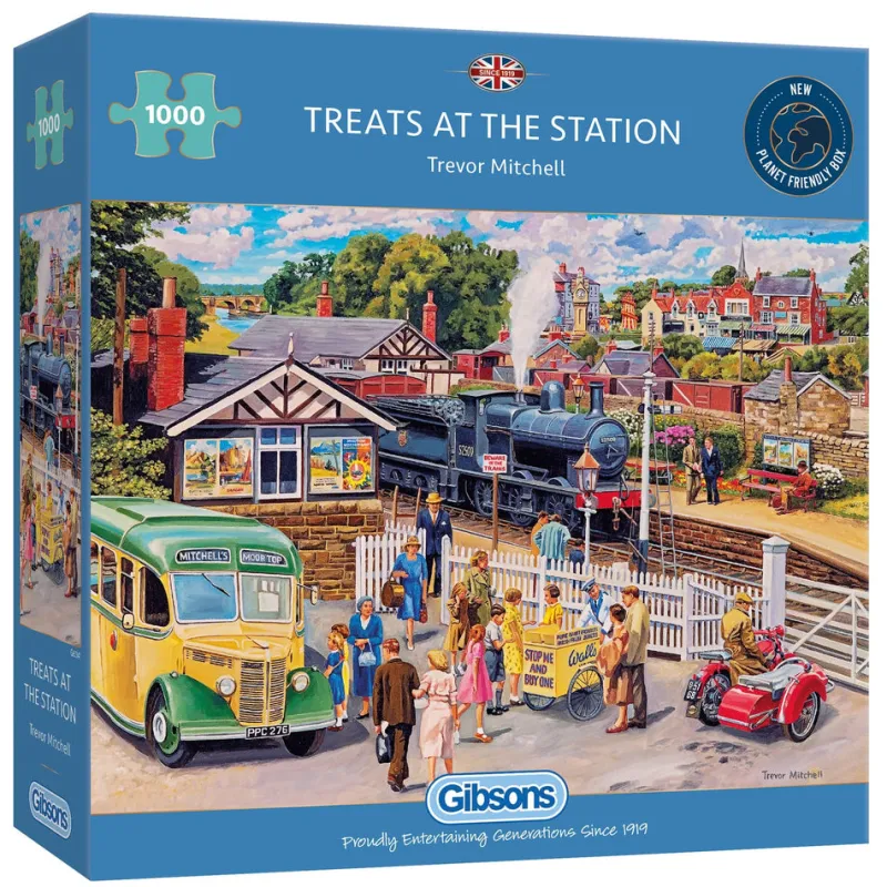 Gibsons - Treats at the Station - 1000 Piece Jigsaw Puzzle Clearance