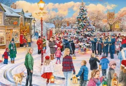 Gibsons - Village Celebrations - 4 x 500 Piece Jigsaw Puzzles Discount