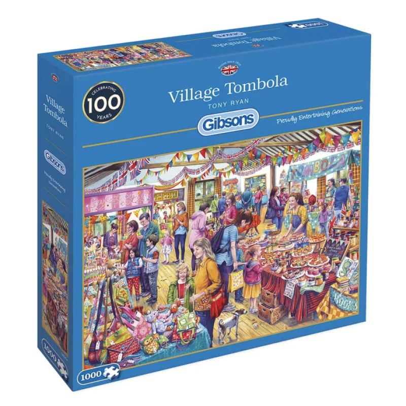 Gibsons - Village Tombola - 1000 Piece Jigsaw Puzzle Hot