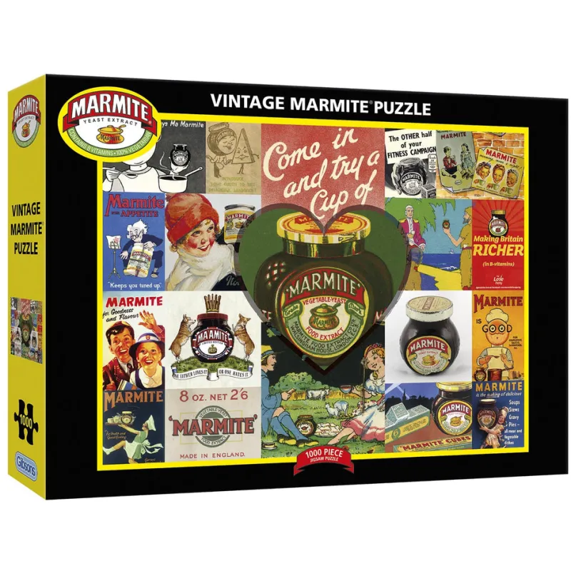 Gibsons - Vintage Marmite - 1000 Piece Jigsaw Puzzle Outlet