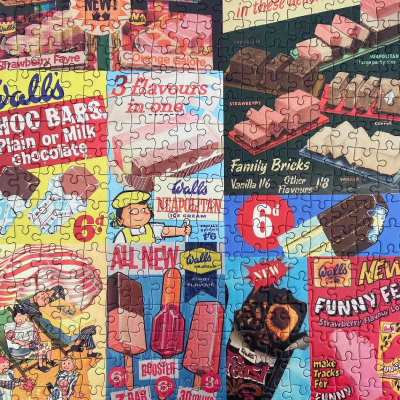 Gibsons - Vintage Wall's - 1000 Piece Jigsaw Puzzle Outlet