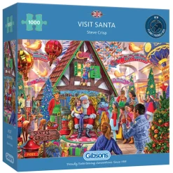Gibsons - Visit Santa - 1000 Piece Jigsaw Puzzle Sale