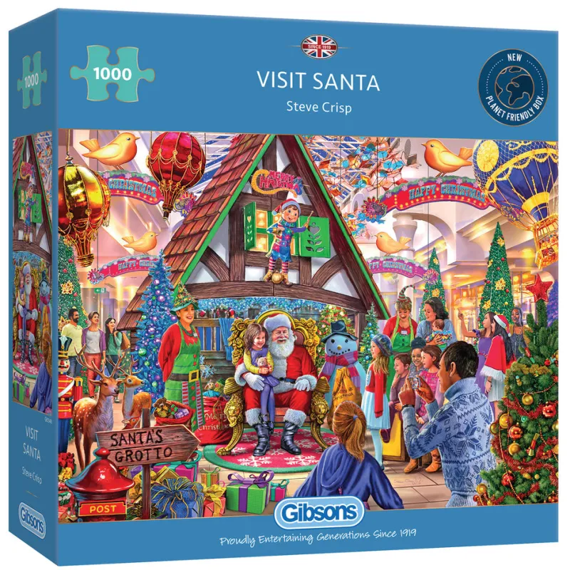 Gibsons - Visit Santa - 1000 Piece Jigsaw Puzzle Sale