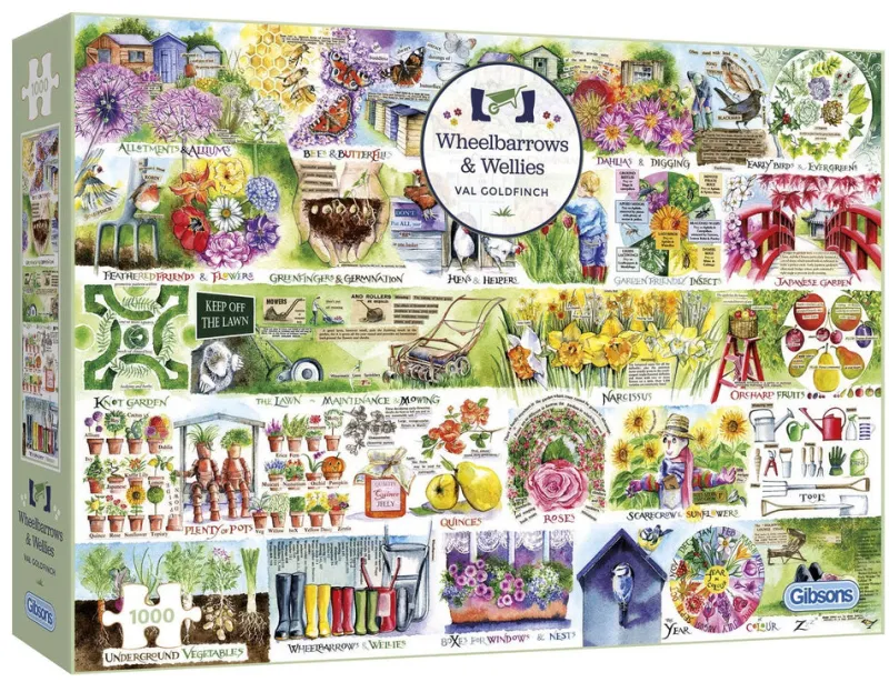 Gibsons - Wheelbarrows & Wellies - 1000 Piece Jigsaw Puzzle Sale