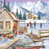 Gibsons - Winter at the Cabin - 1000 Piece Jigsaw Puzzle Clearance