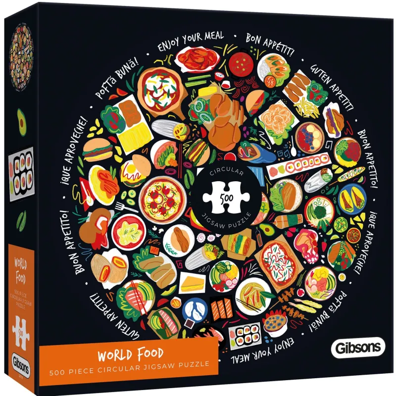 Gibsons - World Food - 500 Piece Jigsaw Puzzle Sale