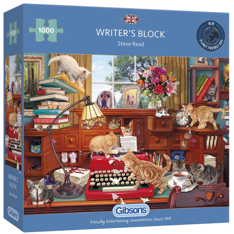 Gibsons - Writer's Block - 1000 Piece Jigsaw Puzzle Outlet