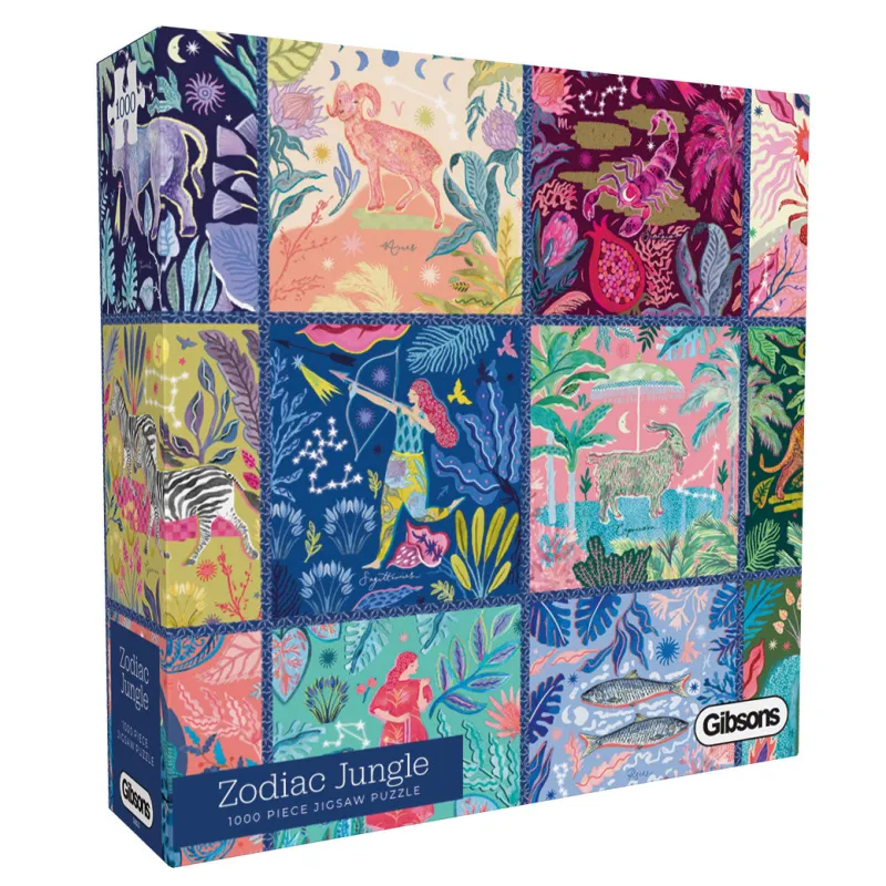 Gibsons - Zodiac Jungle - 1000 Piece Jigsaw Puzzle Outlet