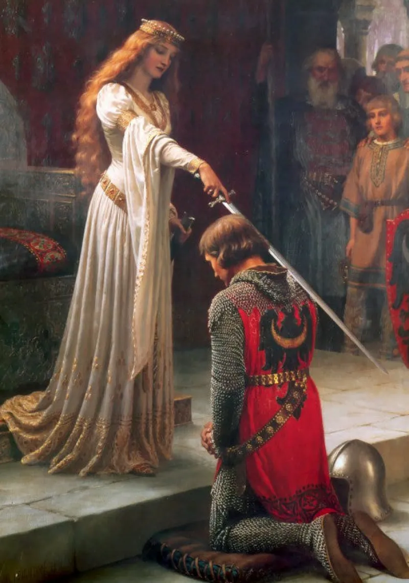 Grafika - Edmund Blair Leighton : L'Adoubement, 1901 - 1000 Piece Jigsaw Puzzles Fashion
