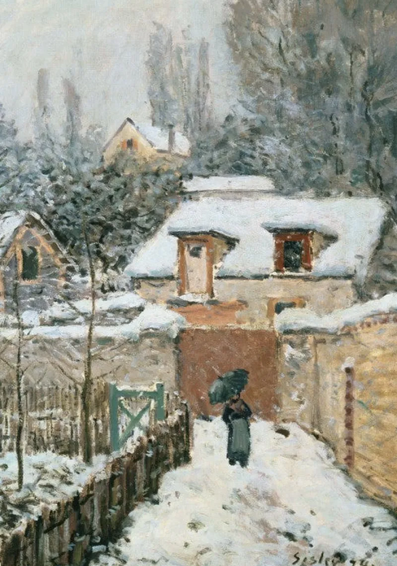 Grafika - Alfred Sisley: La neige à Louveciennes, 187 - 1000 Piece Jigsaw Puzzle Fashion