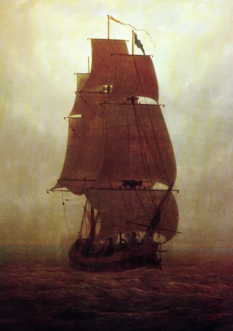 Grafika - Caspar David Friedrich: Segelschiff, 1815 - 1000 Piece Jigsaw Puzzles Discount