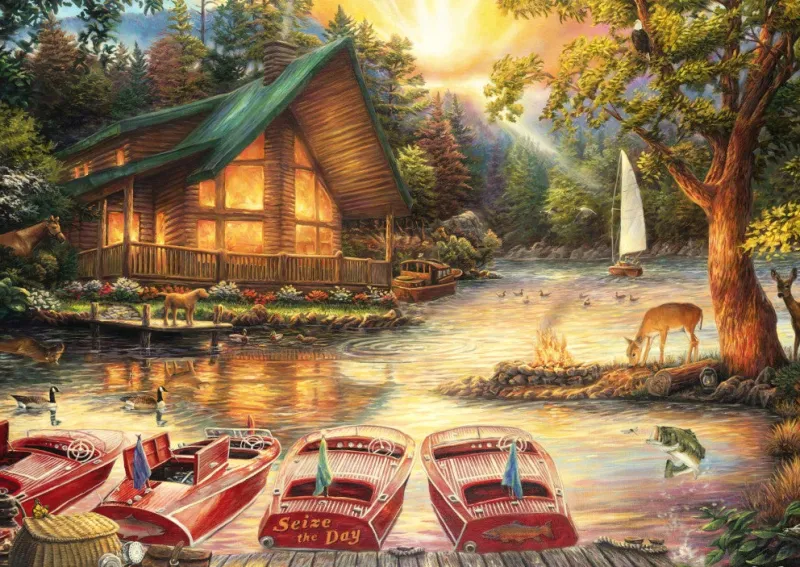 Grafika 00781 Chuck Pinson - Seize the Day - 1000 Piece Jigsaw Puzzle Hot
