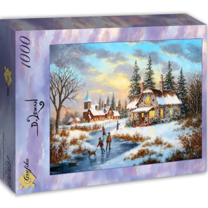 Grafika 00519 Dennis Lewan - A Mid-Winter's Eve - 1000 Piece Jigsaw Puzzle Sale