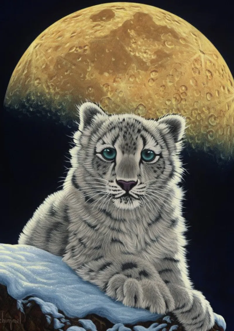 Grafika - Schim Schimmel - Moon Leopard - 1000 Piece Jigsaw Puzzle Online