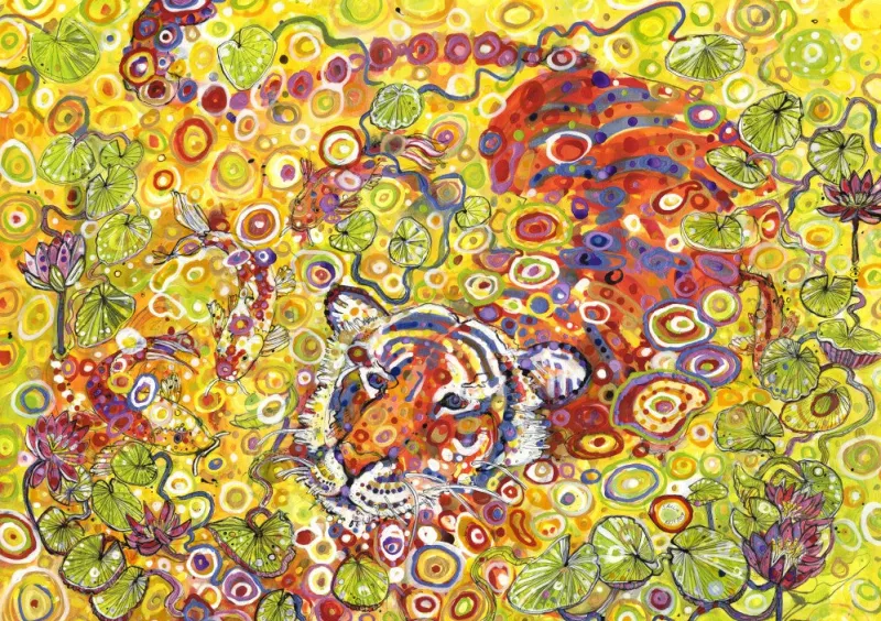 Grafika - Swimming Tiger - 1500 Piece Jigsaw Puzzle Hot