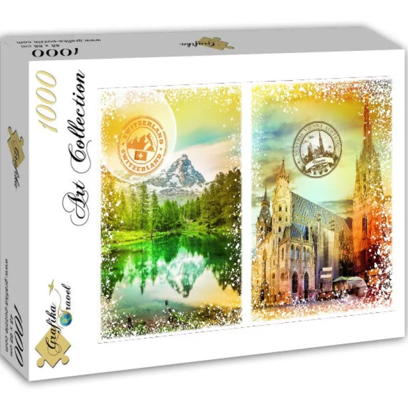 Grafika 00235 Travel around the World - Austria and Switzerland - 1000 Piece Jigsaw Puzzle New