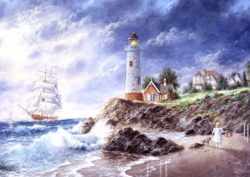 Grafika T-00512 Dennis Lewan - Anchor Cove Outlet