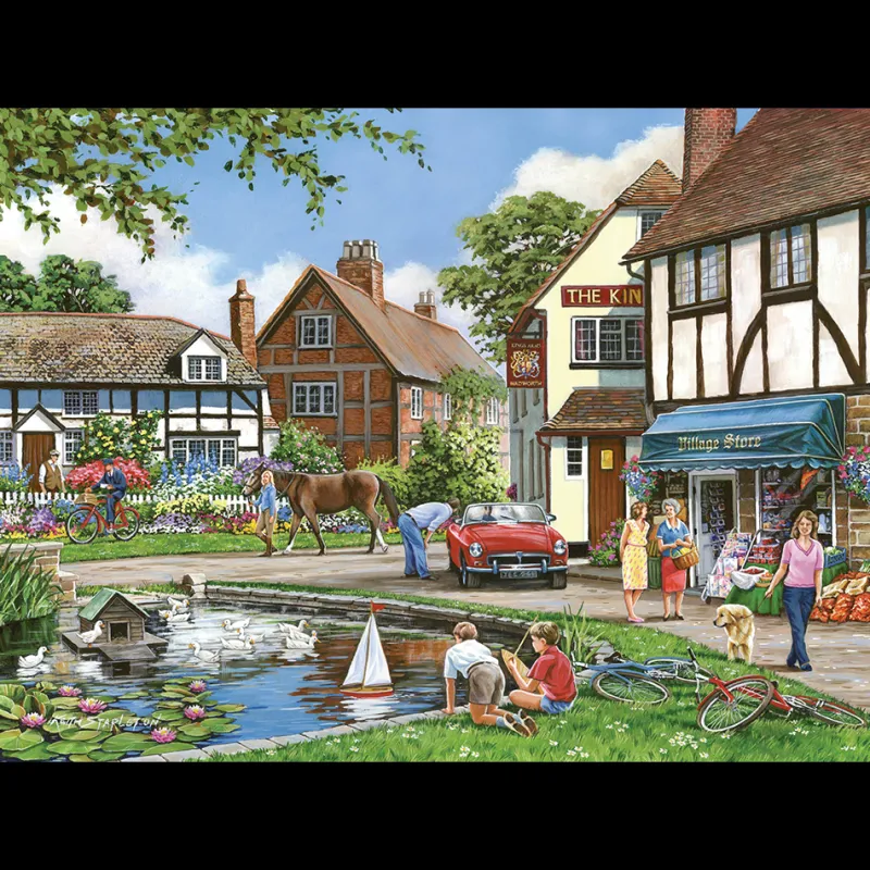 House of Puzzles HOP - A Busy Day - 1000 Piece Jigsaw Puzzle Best
