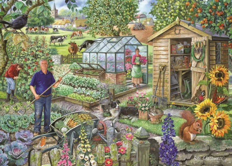 House of Puzzles HOP - At The Allotment - 1000 Piece ** Pre-Order ** Outlet