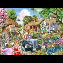House of Puzzles HOP - At The Farm Gate - BIG 500 Piece Jigsaw Puzzle Best