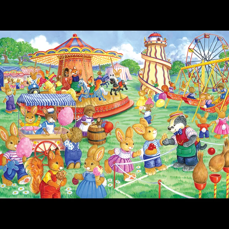 House of Puzzles HOP - Funfair Games - 80 Piece Jigsaw Puzzle Best
