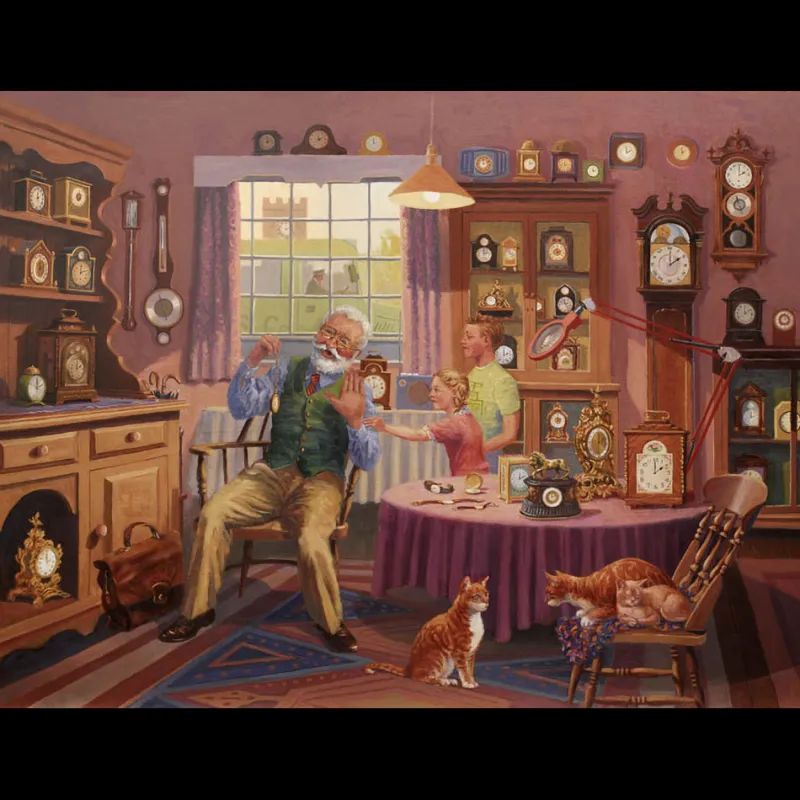 House of Puzzles HOP - Grandfather Time - 1000 Piece Jigsaw Puzzle New