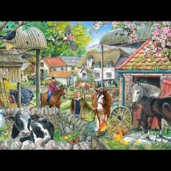 House of Puzzles HOP - Horseshoe Farm - BIG 250 Piece Jigsaw Puzzle Sale