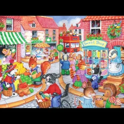 House of Puzzles HOP - In The Town - 80 Piece Jigsaw Puzzle Outlet