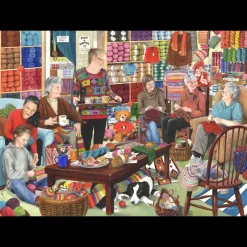 House of Puzzles HOP - Knit & Natter - 1000 Piece Jigsaw Puzzle Sale
