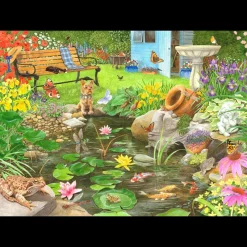 House of Puzzles HOP - Lily Pond - 1000 Piece Jigsaw Puzzle Discount