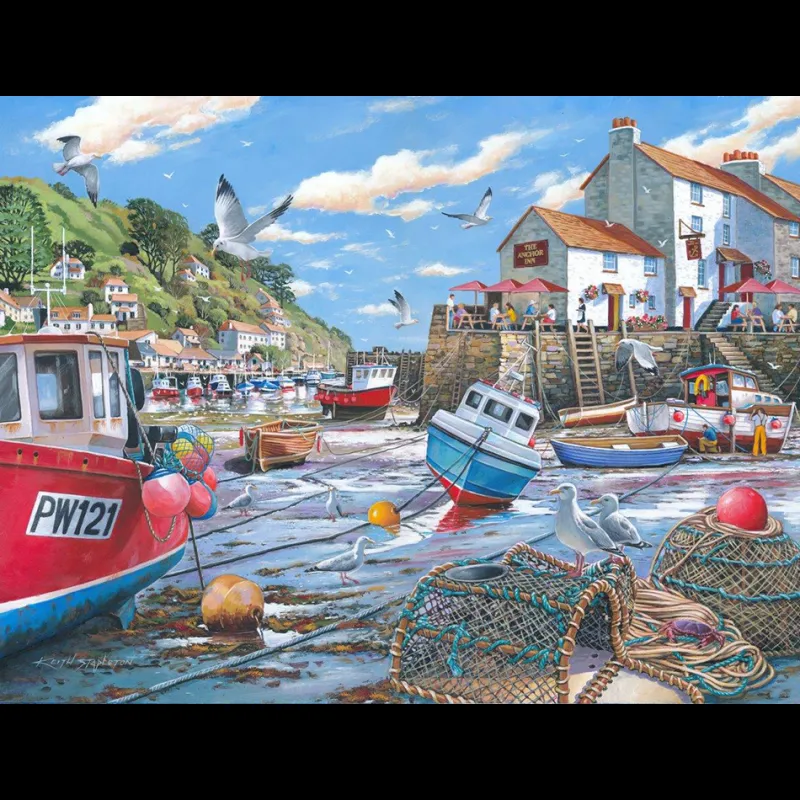 House of Puzzles HOP - Low Tide - 1000 Piece Jigsaw Puzzle Hot