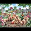 House of Puzzles HOP - Mucky Pups - BIG 500 Piece Jigsaw Puzzle Online