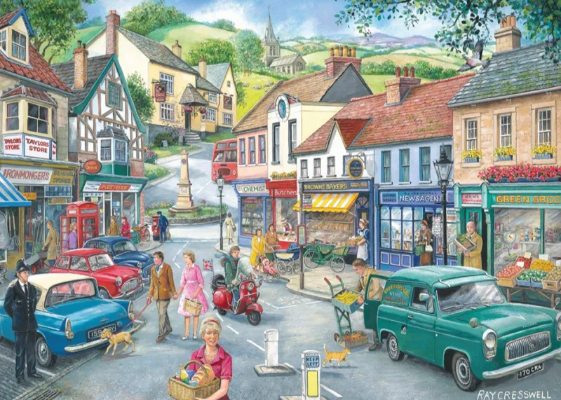 House of Puzzles HOP - No.23 - At The Shops - 1000 Piece Jigsaw Puzzle Fashion