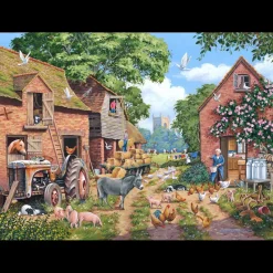 House of Puzzles HOP - No.24 - Farm Focus - 1000 Piece Jigsaw Puzzle Clearance