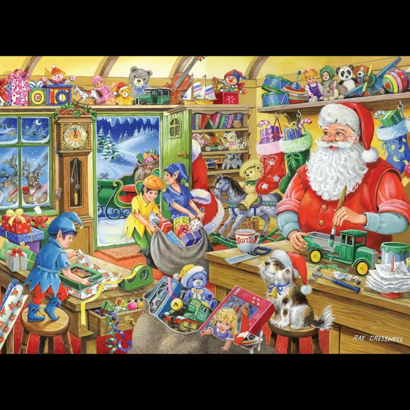 House of Puzzles HOP - No.5 - Santa's Workshop - 1000 Piece Jigsaw Puzzle New