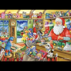 House of Puzzles HOP - No.5 - Santa's Workshop - 500 Piece Jigsaw Puzzle Outlet